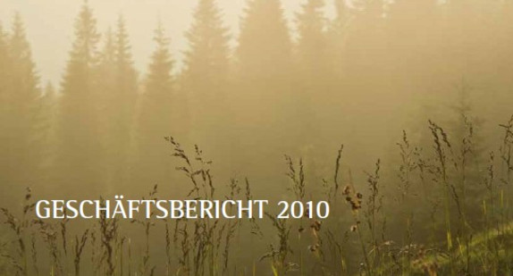 Titelseite: ForstBW-Geschäftsbericht 2010