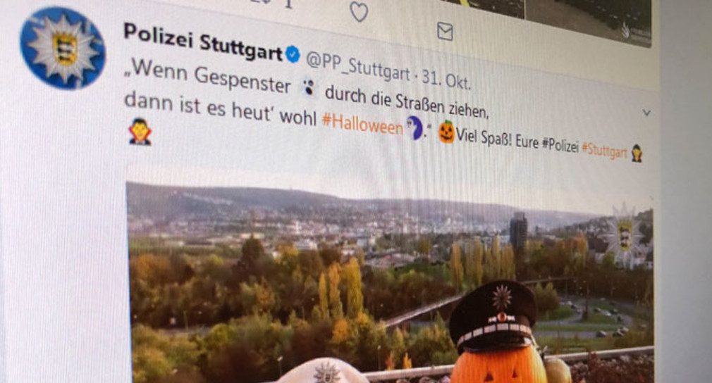 Die Polizei Stuttgart nutzt Twitter, um mit den Bürgerinnen und Bürgern zu kommunizieren.