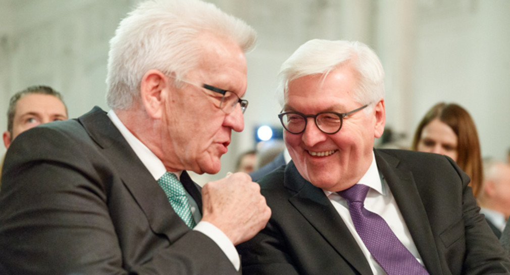 Ministerpräsident Winfried Kretschmann (l.) und Bundesaußenminister Frank-Walter Steinmeier (r.) (Foto: ©Björn Hänssler/bopicture) 