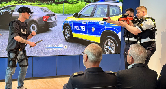 Lasergestützes Schießstrainingssystem für die Polizei Baden-Württemberg