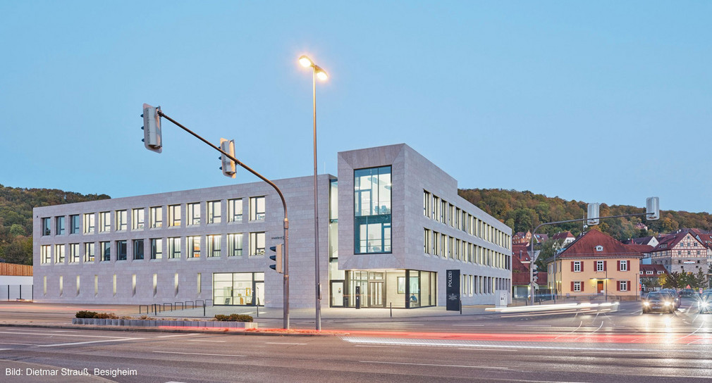 Der Neubau des Polizeireviers Schwäbisch Hall (Bild: © Dietmar Strauß).