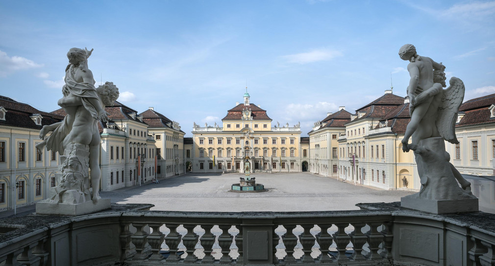 Der Innenhof des Residenzschlosses Ludwigsburg