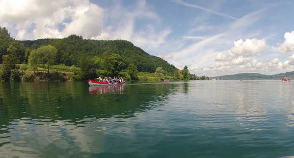 Kinder auf einem Ruderboot in Marienschlucht (© www.laCanoa.com)