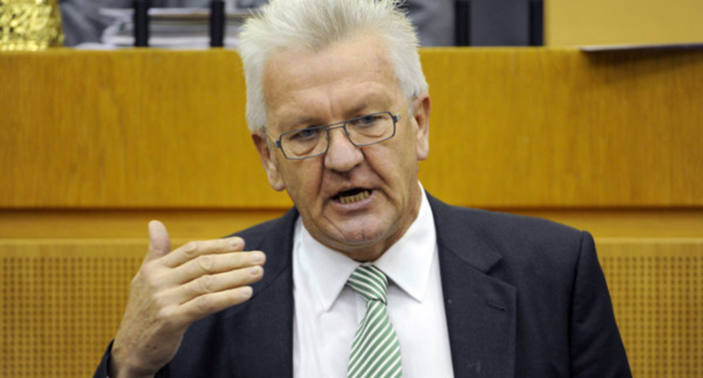 Ministerpräsident Winfried Kretschmann im Landtag in Stuttgart (Foto: dpa)
