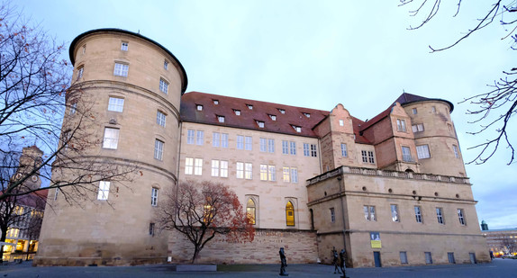 Außenansicht des Alten Schlosses in Stuttgart, in dem das Landesmuseum Württemberg untergebracht ist.
