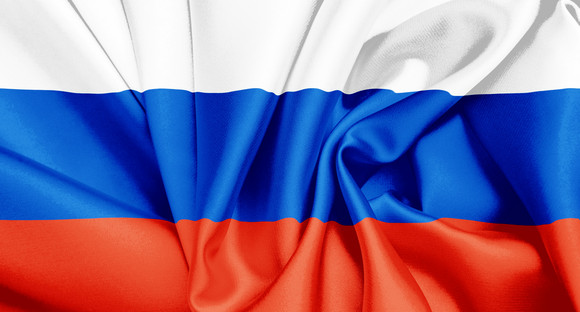 Die Fahne der Russischen Föderation.