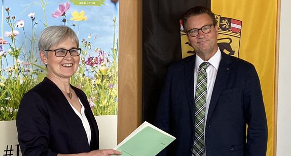 Dr. Heike Goll und Minister Peter Hauk MdL