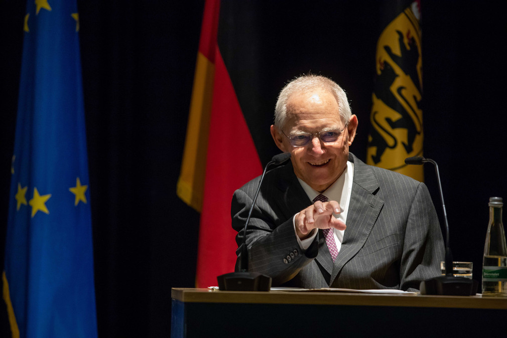 Bundestagspräsident Dr. Wolfgang Schäuble bei seinem Impulsvortrag 