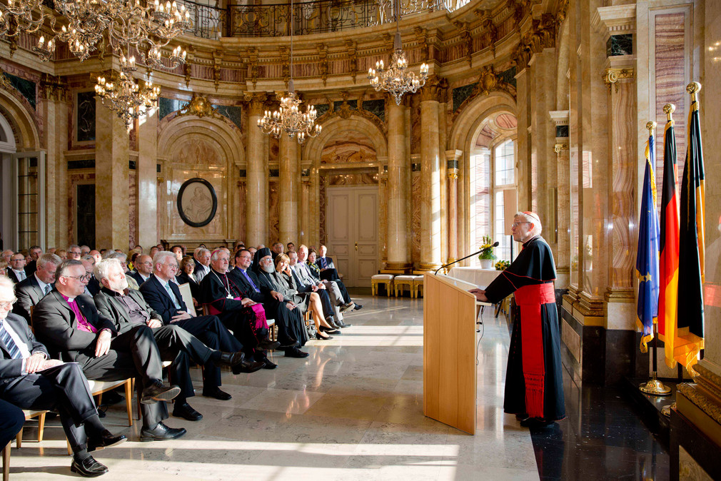 Empfang anlässlich des 80. Geburtstages von Kardinal Kasper im Neuen Schloss
