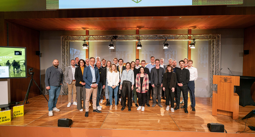 Gruppenbild der Teilnehmenden der Start-up BW Greentech Klassenfahrt 