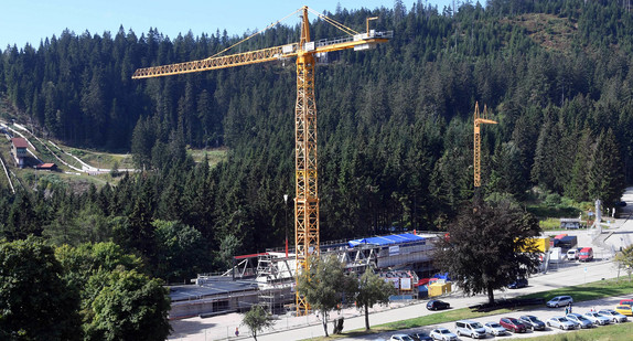 Baustelle des Besucherzentrums im Nationalpark Schwarzwald am Ruhestein (Bild: picture alliance/Uli Deck/dpa: