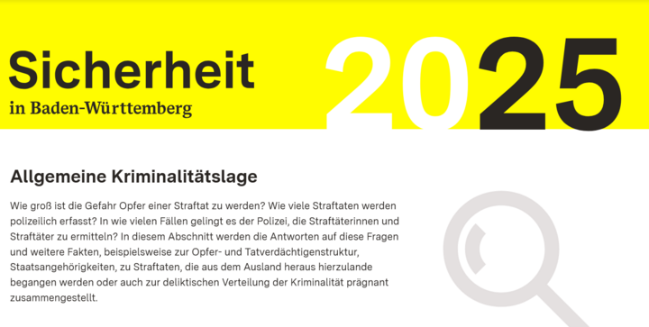Screenshot der Webseite zur Sicherheit in Baden-W&uuml;rttemberg