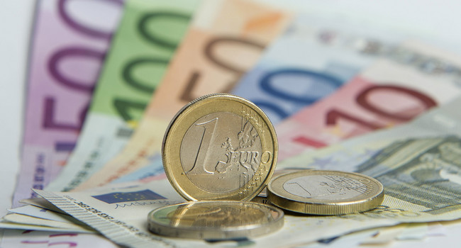 Euro-Banknoten und -Münzen (Foto: © dpa)']