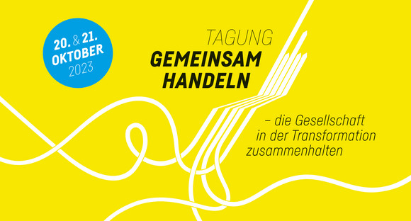 Banner Tagung "Gemeinsam Handeln"