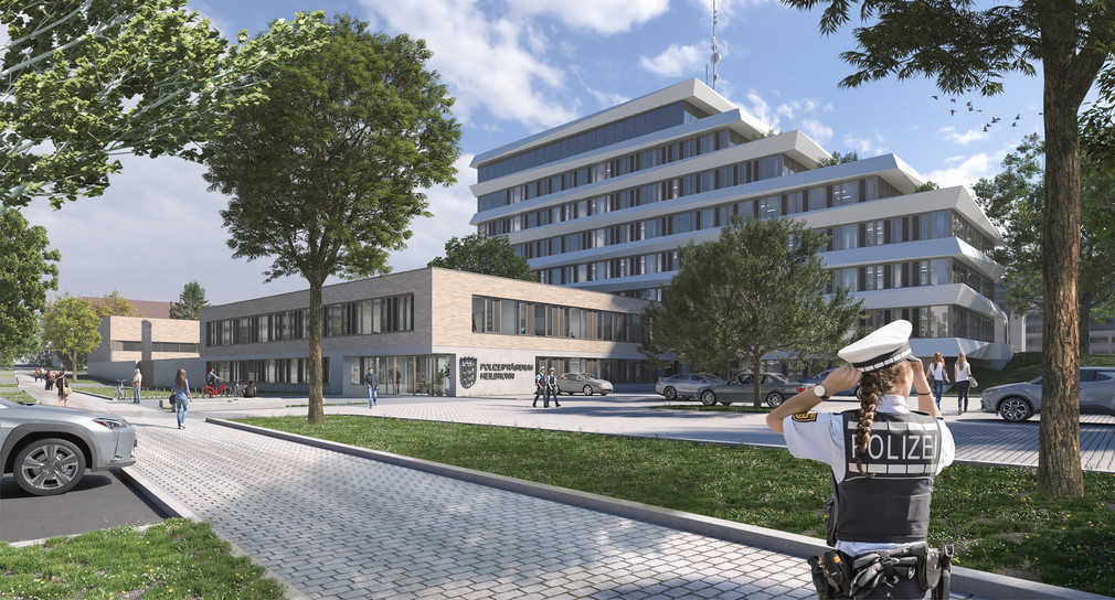 Visualisierung Polizeipräsidium Heilbronn