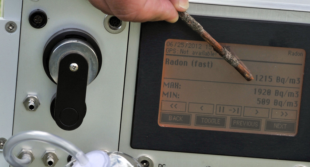 Ein Radon-Messgerät (Foto: © dpa)