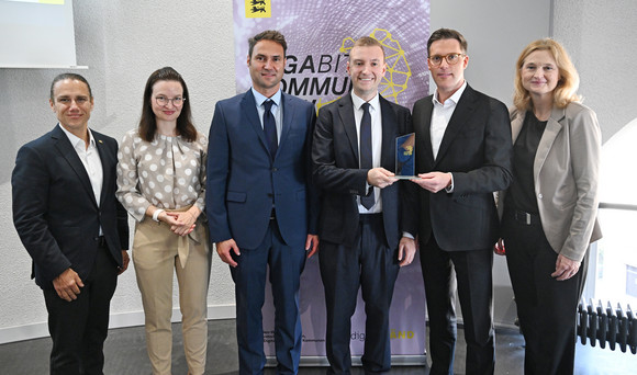 Auszeichnung der Gigabitkommunen mit Herrn Minister