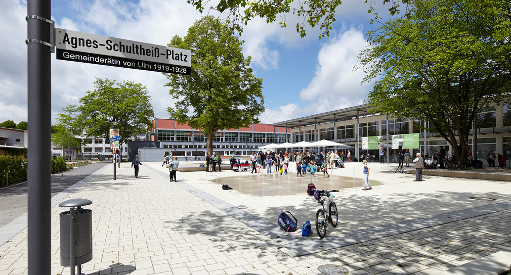 Agnes-Schultheiß-Platz in der Weststadt in Ulm