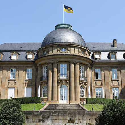 Das Staatsministerium in der Villa Reitzenstein.