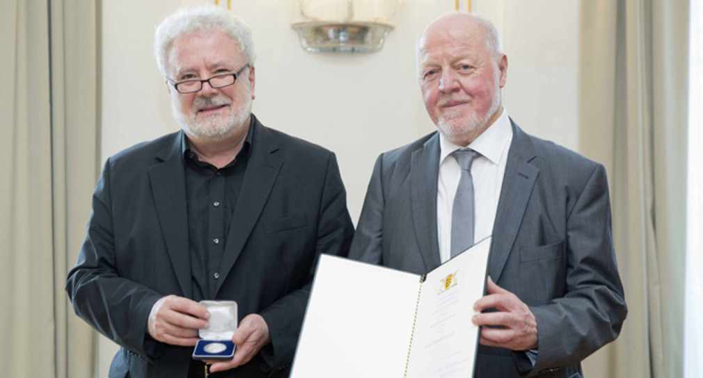 Staatsminister Klaus-Peter Murawski (l.) und Martin Hechinger (r.)