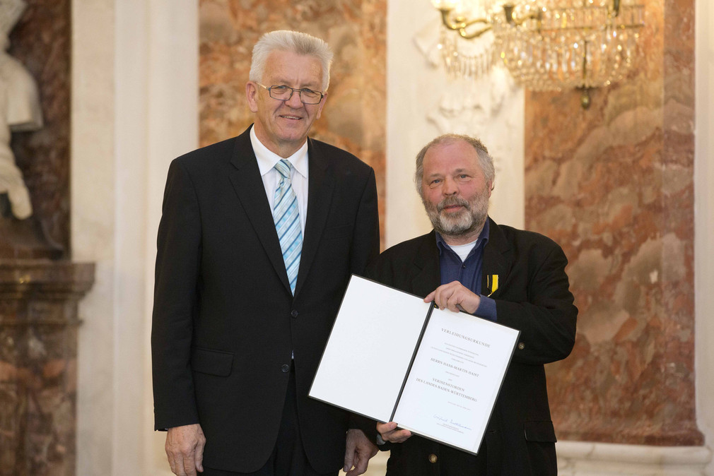 Ministerpräsident Winfried Kretschmann (l.) und Hans-Martin Haist (r.)