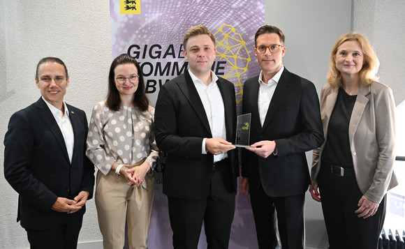 Auszeichnung der Gigabitkommunen mit Herrn Minister