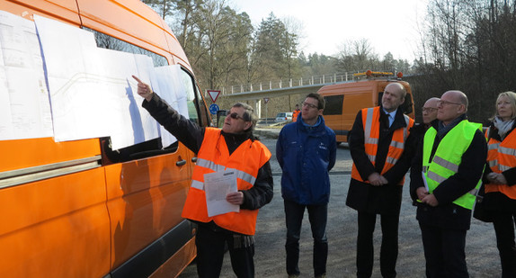 Minister Hermann besichtigt Amphibienschutzanlage Schattengrund (Foto: Verkehrsministerium Baden-Württemberg)