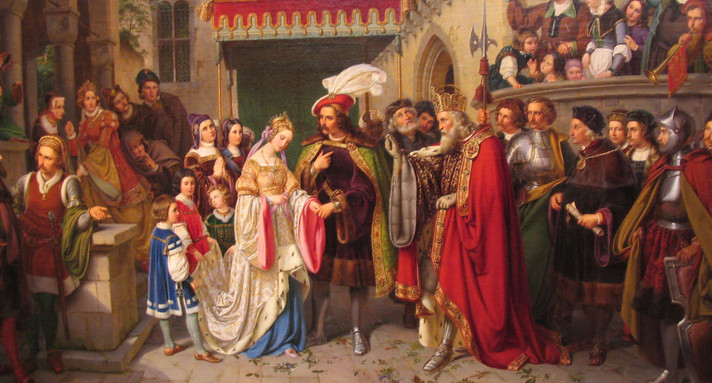 Wilhelm Nerenz: Das Käthchen von Heilbronn (Ausschnitt) 1836.