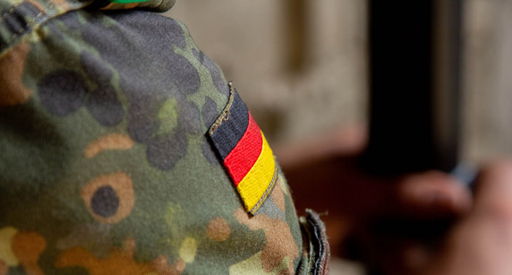 Bundeswehrjacke eines deutschen Soldaten