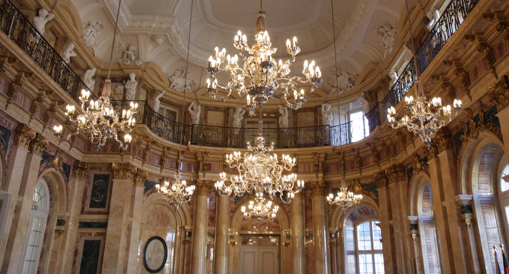 Der Marmorsaal im Neuen Schloss in Stuttgart.