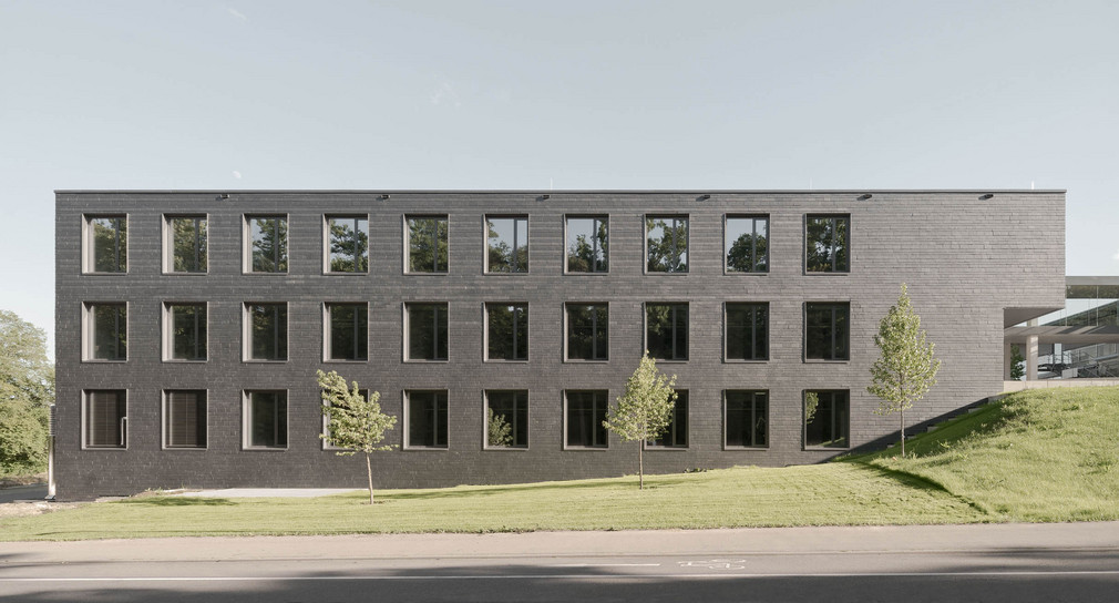 Der Forschungsneubau des Zentrums innovativer Materialien und Technologien für effiziente elektrische Energiewandler-Maschinen und des Zentrums Technik für Nachhaltigkeit an der Hochschule Aalen