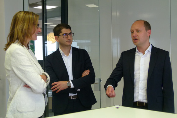 Besuch der Firma DEKRA in Stuttgart im Rahmen der arbeitsmarktpolitischen Reise am 17. Mai 2018. 