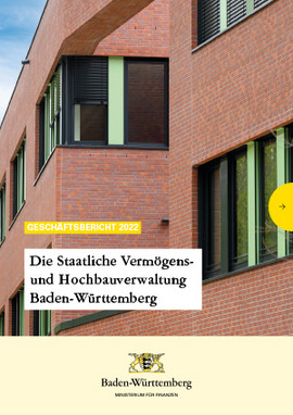 Titelbild Geschäftsbericht 22 der Staatlichen Vermögens- und Hochbauverwaltung