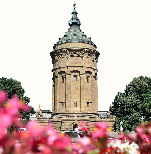 Der Wasserturm in Mannheim.
