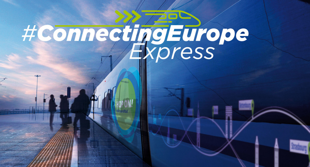 Schienenverkehr „Connecting Europe Express“ macht Zwischenhalt in Karlsruhe