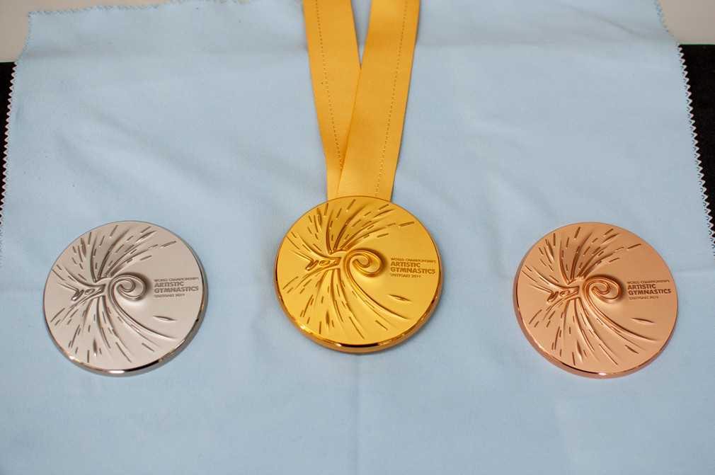 Die Medaillen der Turn-WM 2019 in Stuttgart
