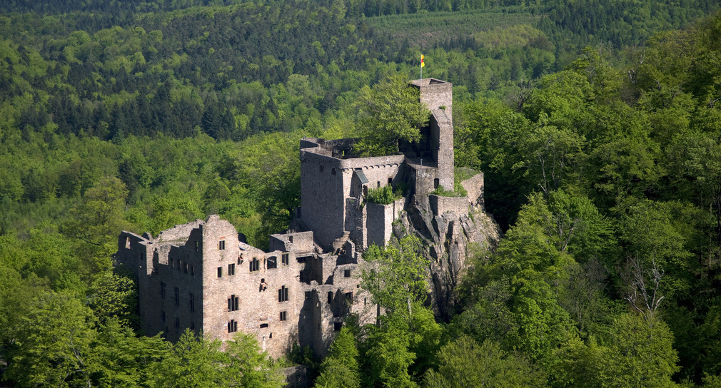 Die Burg Hohenbaden. Die erste Residenz der Markgrafen von Baden beeindruckt bis heute mit ihrer Größe. (Foto: © Staatliche Schlösser und Gärten Baden-Württemberg, Achim Mende)