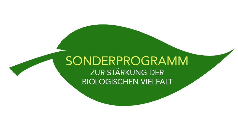 Wort-Bild-Logo des Sonderprogramms zur Stärkung der biologischen Vielfalt.