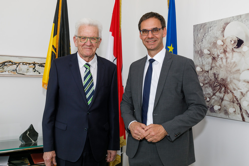 Ministerpräsident Winfried Kretschmann (links) und der Vorarlberger Landeshauptmann Markus Wallner (rechts)