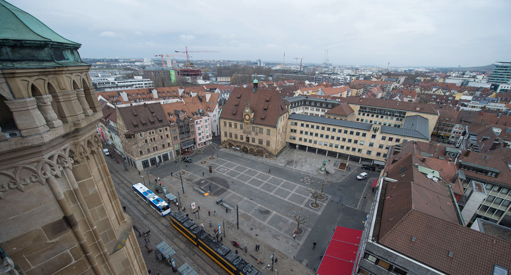 Der Marktplatz von Heilbronn. (Bild: picture alliance/Lino Mirgeler/dpa)