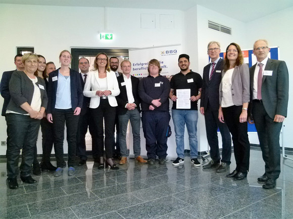 Besuch der BBQ gGmbH in Ludwigsburg im Rahmen der arbeitsmarktpolitischen Reise am 17. Mai 2018. 