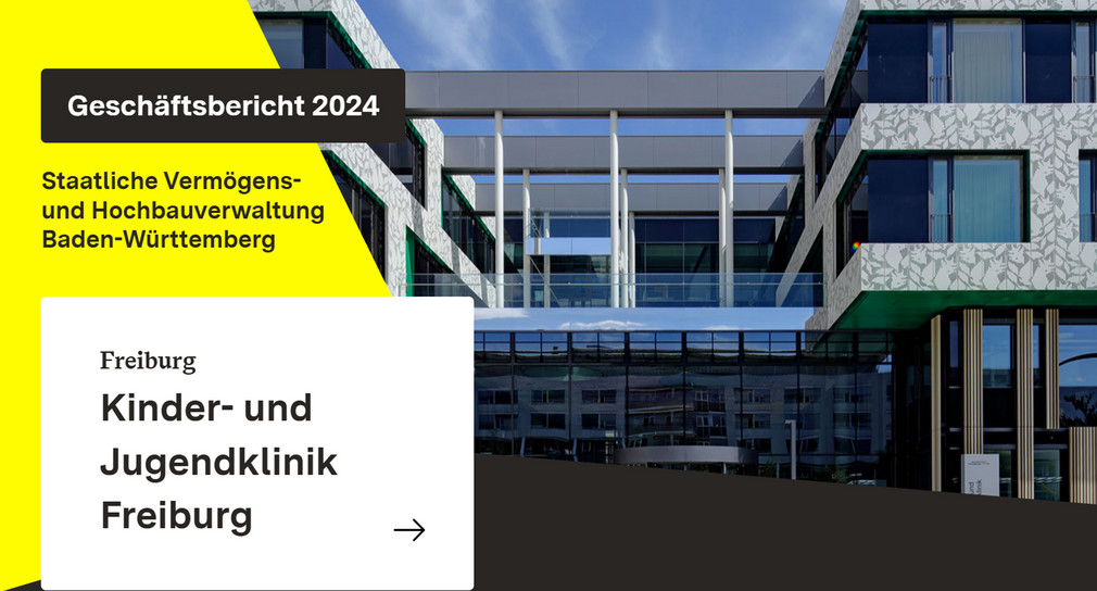 Screenshot vom Digitaler Geschäftsbericht 2024 der Staatlichen Vermögens- und Hochbauverwaltung Baden-Württemberg