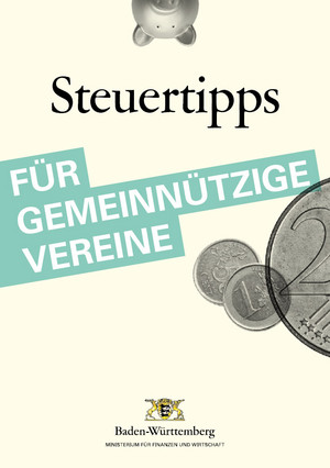 Titel der Broschüre: Steuertipps für gemeinnützige Vereine