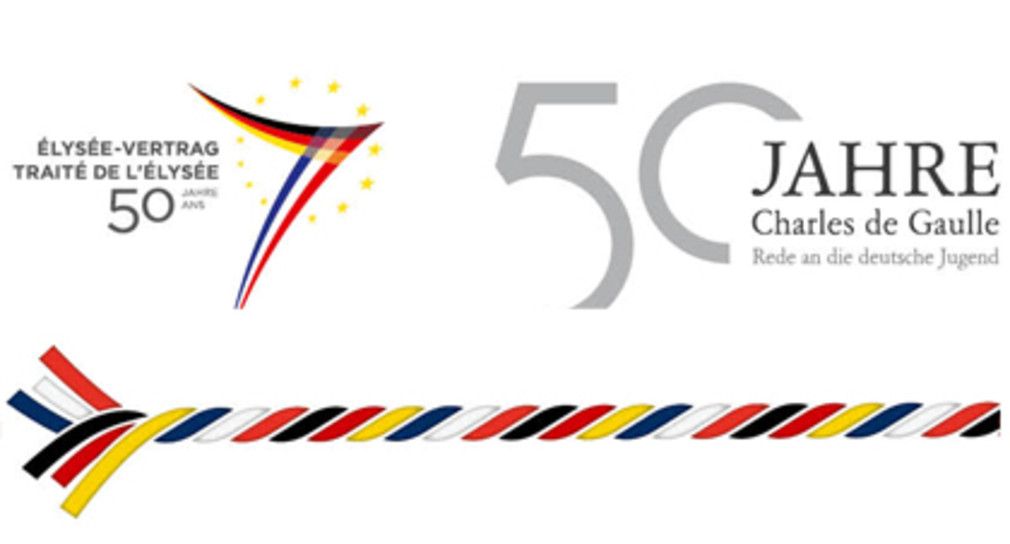Logo "50 Jahre de Gaulle-Rede"