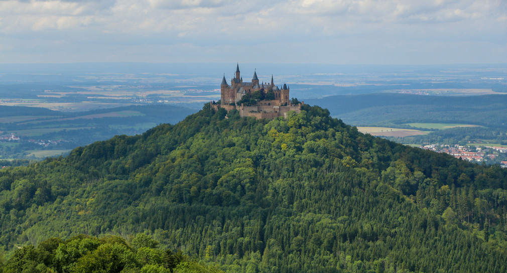Blick auf die Burg Hohenzollern.