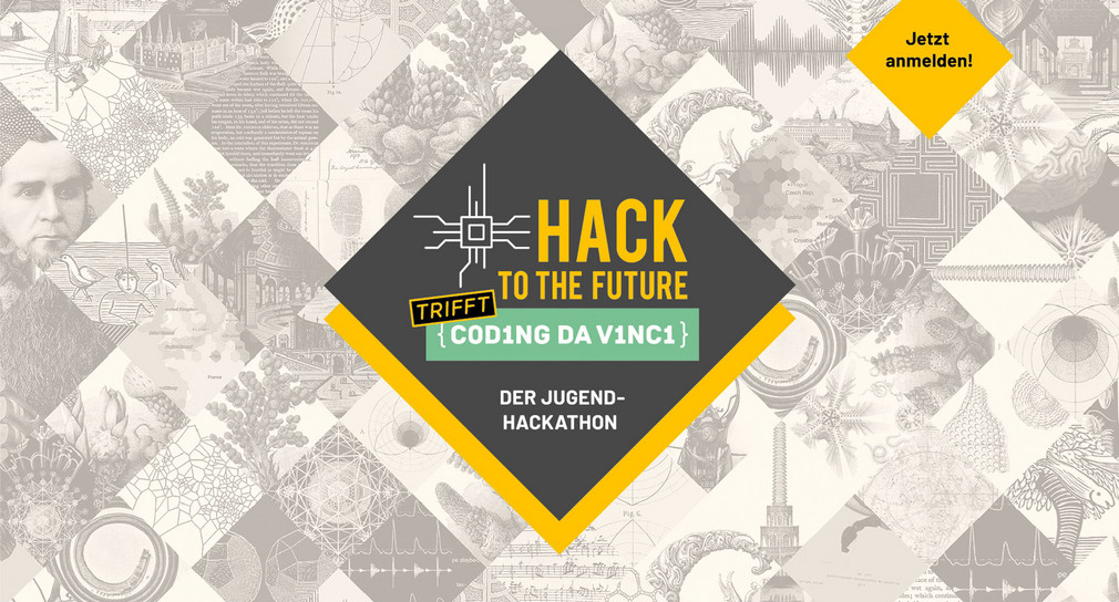 Logo von "Hack To The Future" trifft "Coding da Vinci"