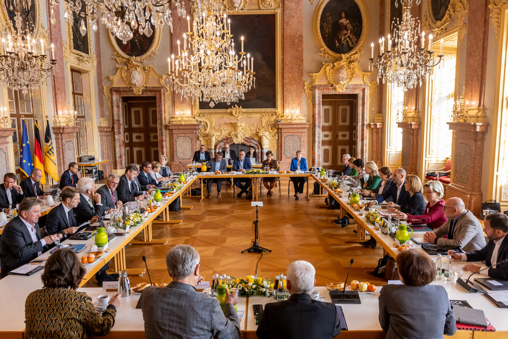 Auswärtige Kabinettssitzung im Residenzschloss Rastatt