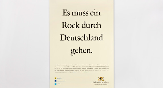 Plakat "Es geht ein Rock durch Deutschland"
