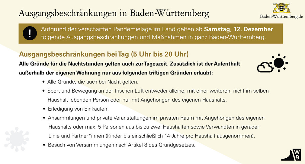 Baden Wurttemberg Erlasst Landesweite Ausgangsbeschrankungen Baden Wurttemberg De