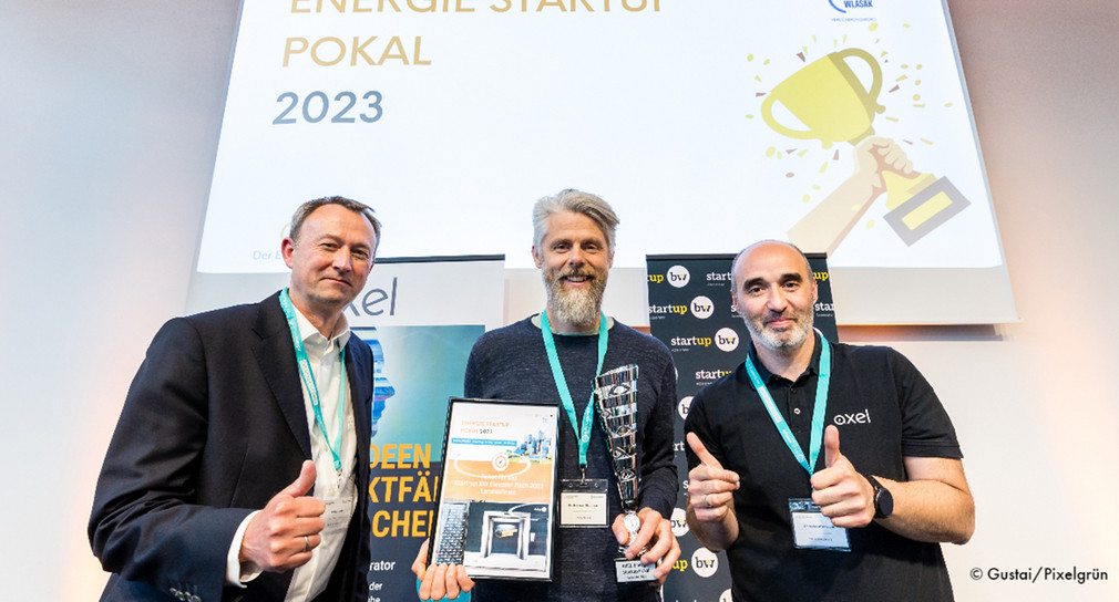 Siegerfoto beim AXEL Energie Startup Pokal 2023